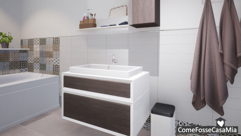 bagno legno scuro